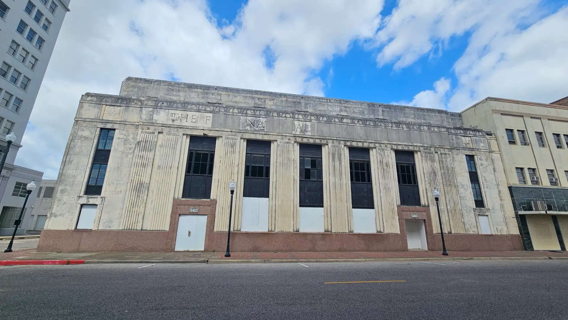 The First National Bank Building in downtown Beaumont, Texas