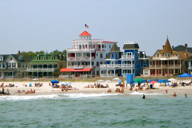 Cape May Beach Ave from the sea 3