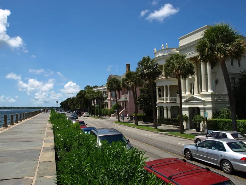 Homes on East Battery Street in Charleston, South Carolina