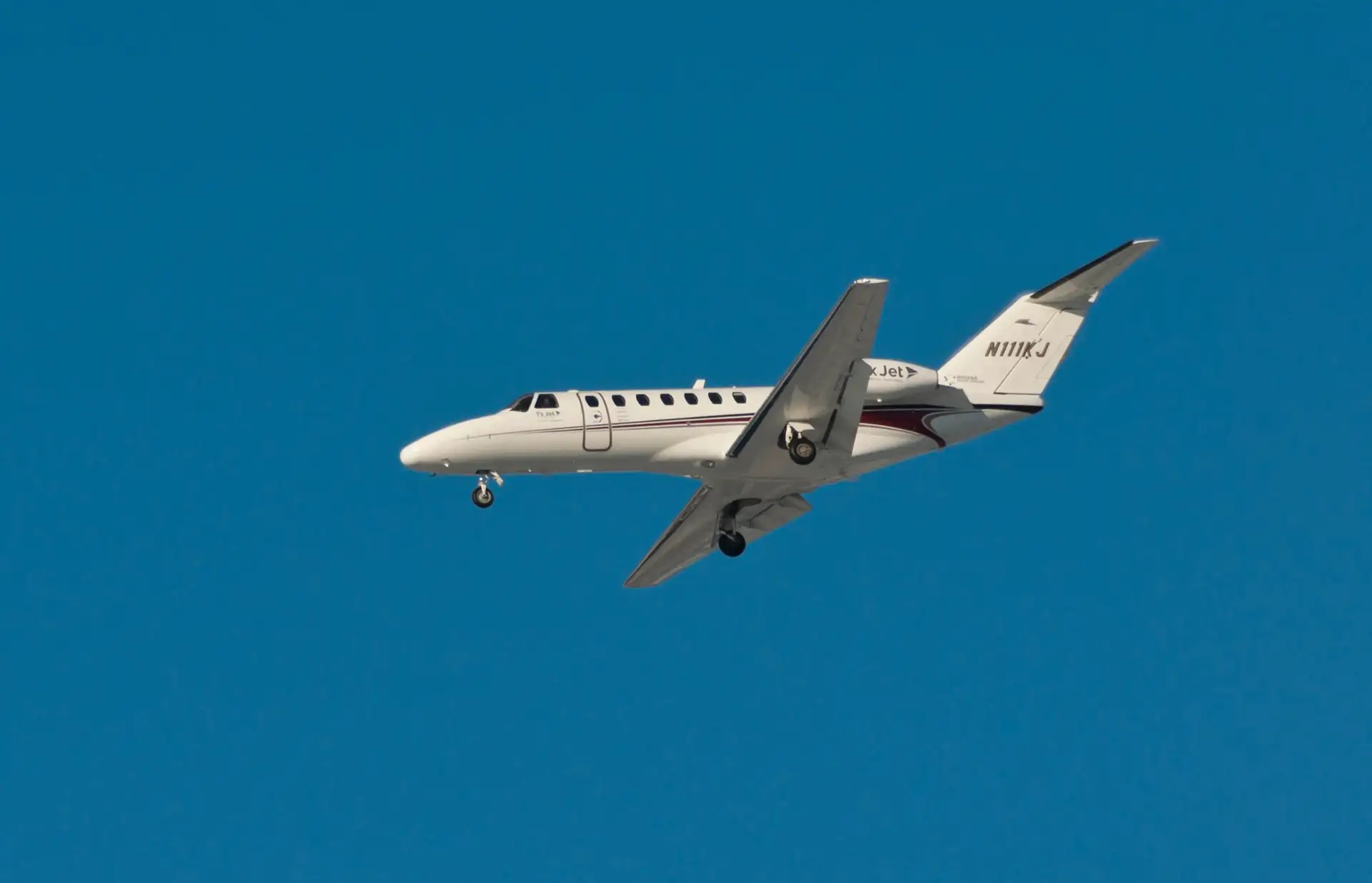 Cessna Citation CJ3 light jet in flight