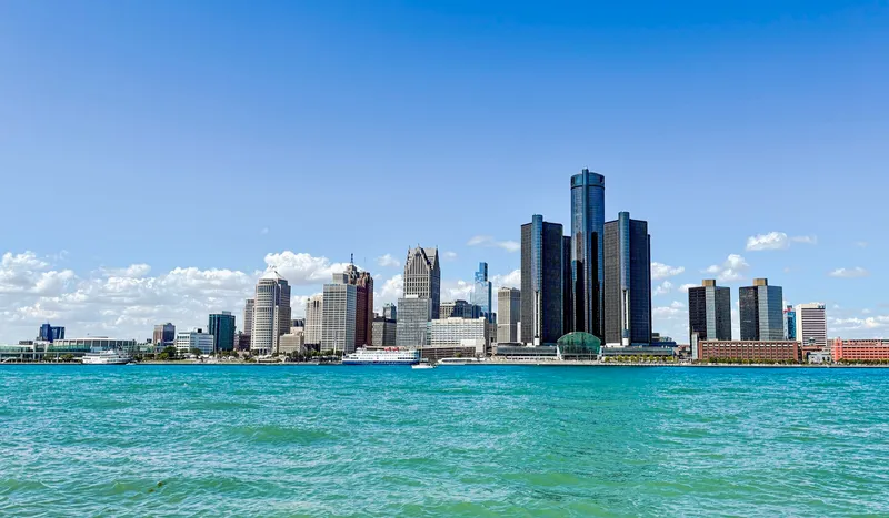 Detroit Skyline from Windsor 2025-09-01