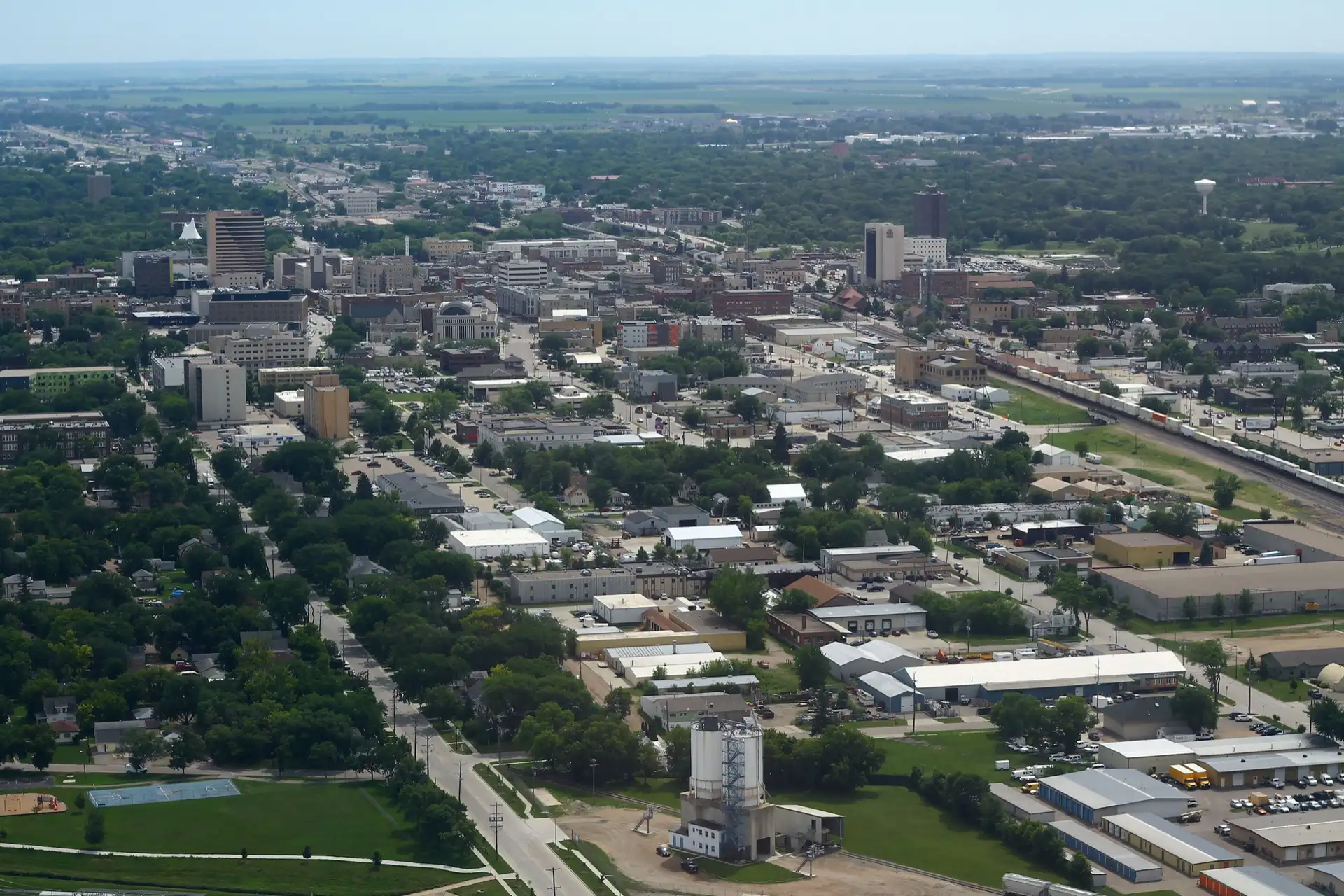 Downtown Fargo Aerial - Facing Southeast (51009704407).jpg