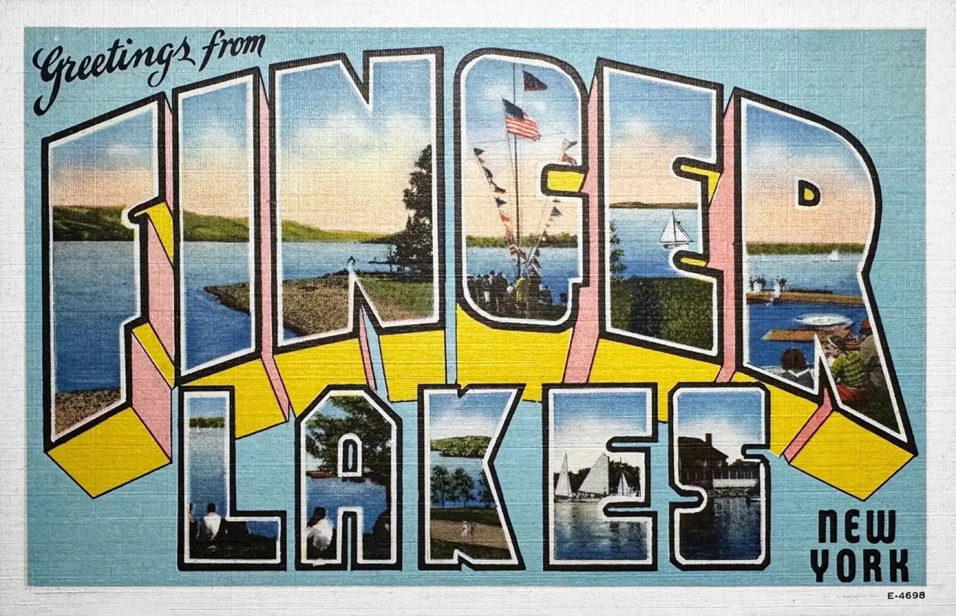 Photomechanical print (postcard) : halftone, colored
Divided back