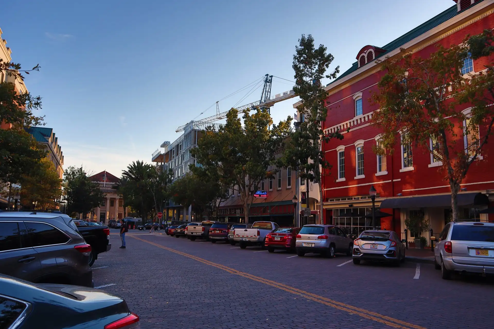 Downtown Gainesville, FL looking southwest from SE 1st Ave/SE 2nd Ave.