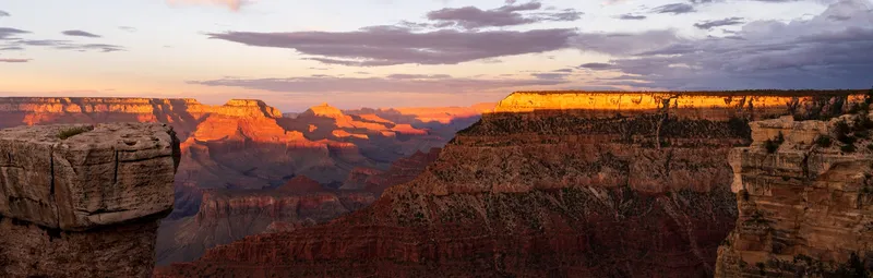 Grand Canyon South Rim at Sunset.
