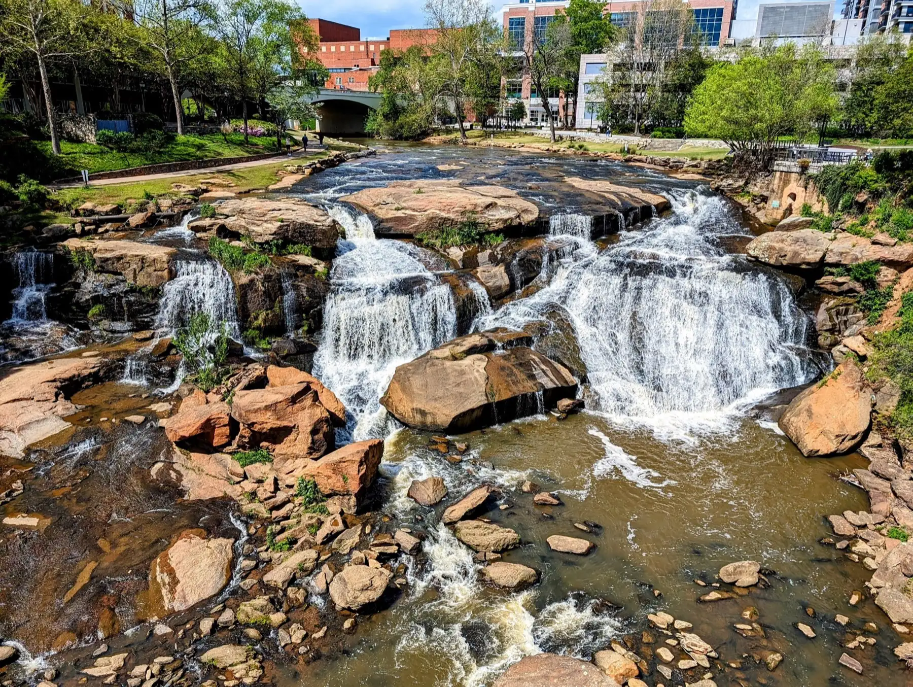 Falls Park Waterfall Greenville South Carolina by Yousef AbdulHusain