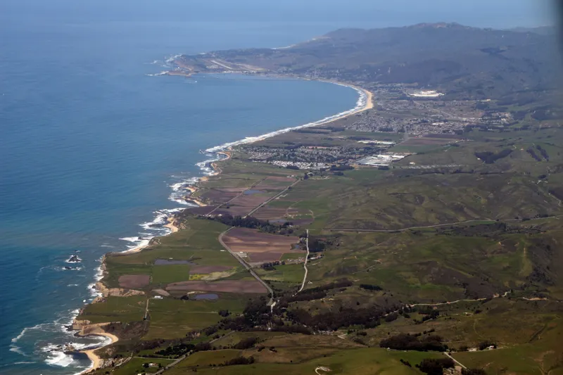 Pillar Point and Half Moon Bay.