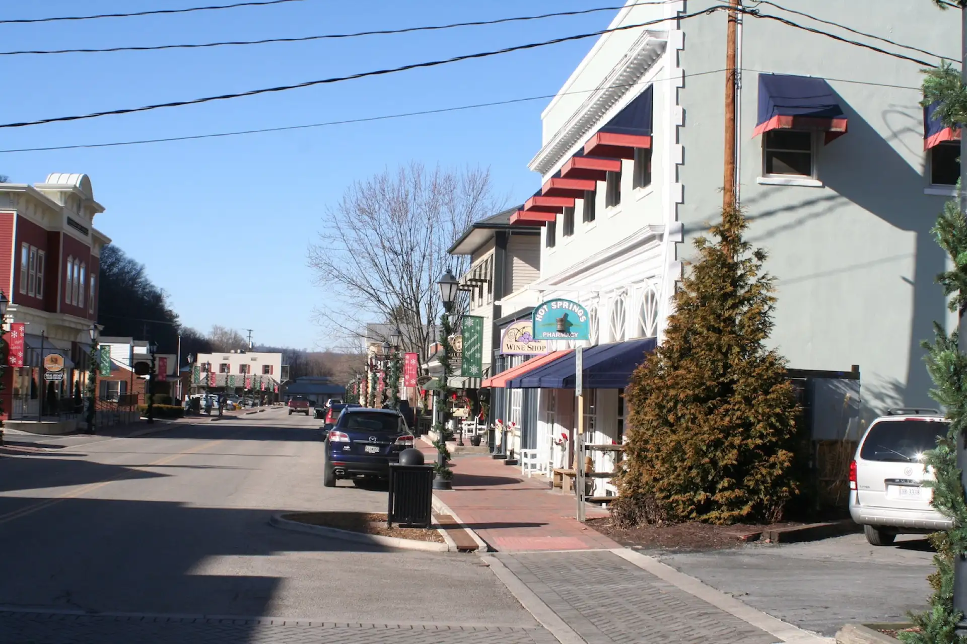 Downtown Hot Springs, Virginia, United States.
