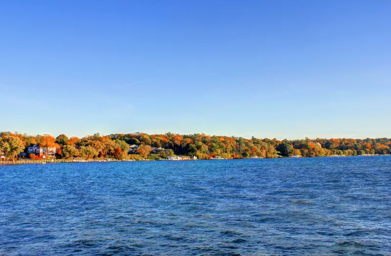 Photos in and around the town and the Lake.
Looking across the lake at the autumn trees