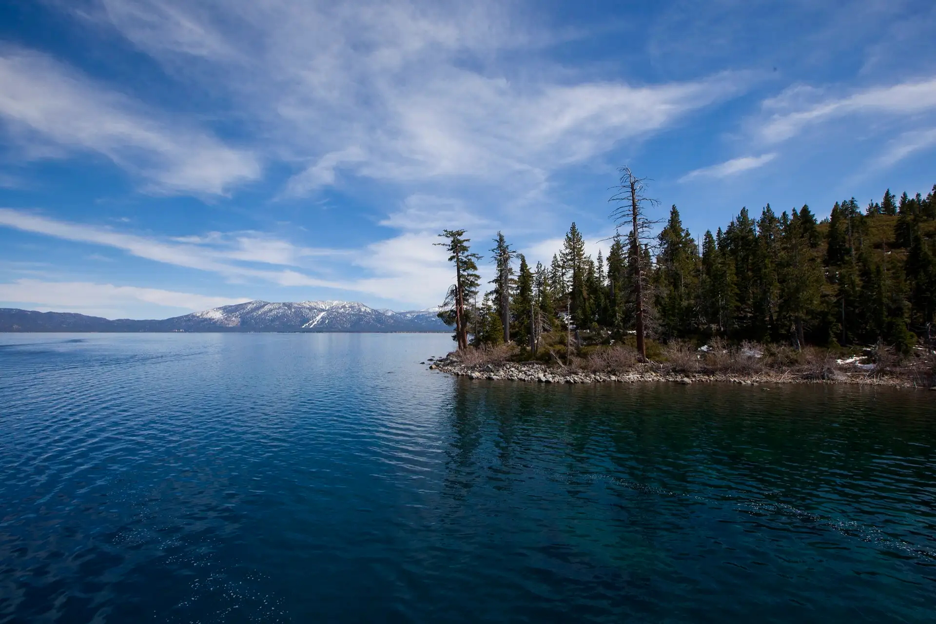 Tahoe North Shore from the East Shore