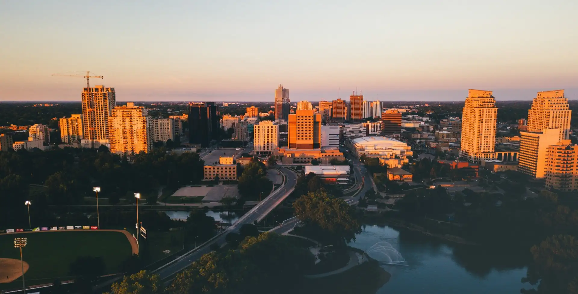The London Ontario skyline as of July 25th, 2017.