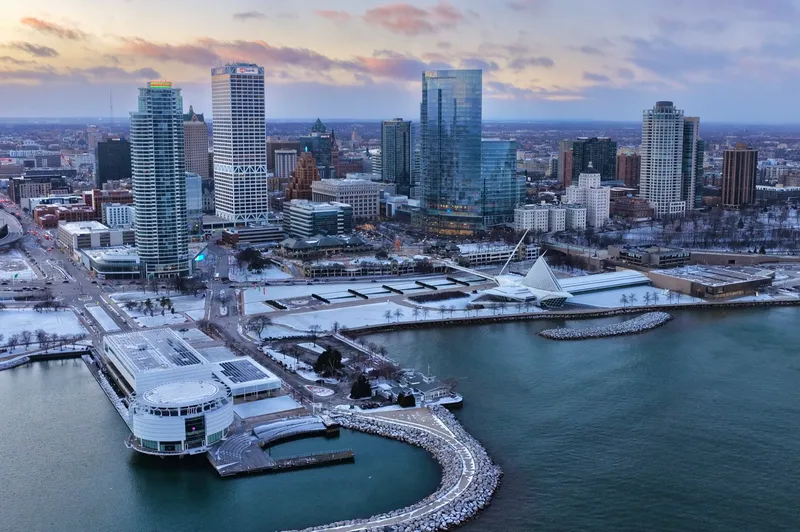 Milwaukee Skyline with New NW Mutual Building 2025 by Isaac Rowlett
