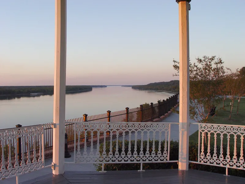 Mississippi River At Natchez Bluff Band Stand