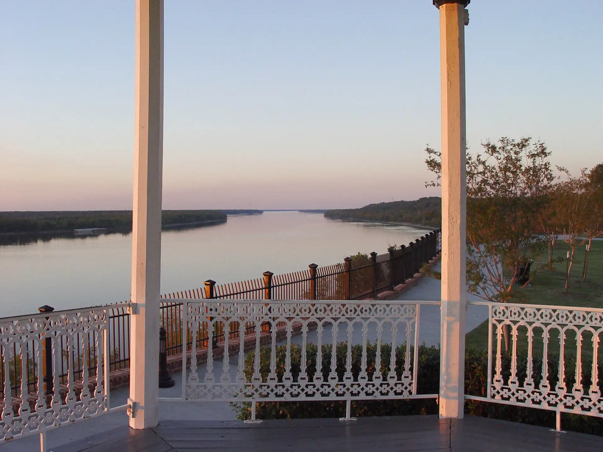 Mississippi River At Natchez Bluff Band Stand