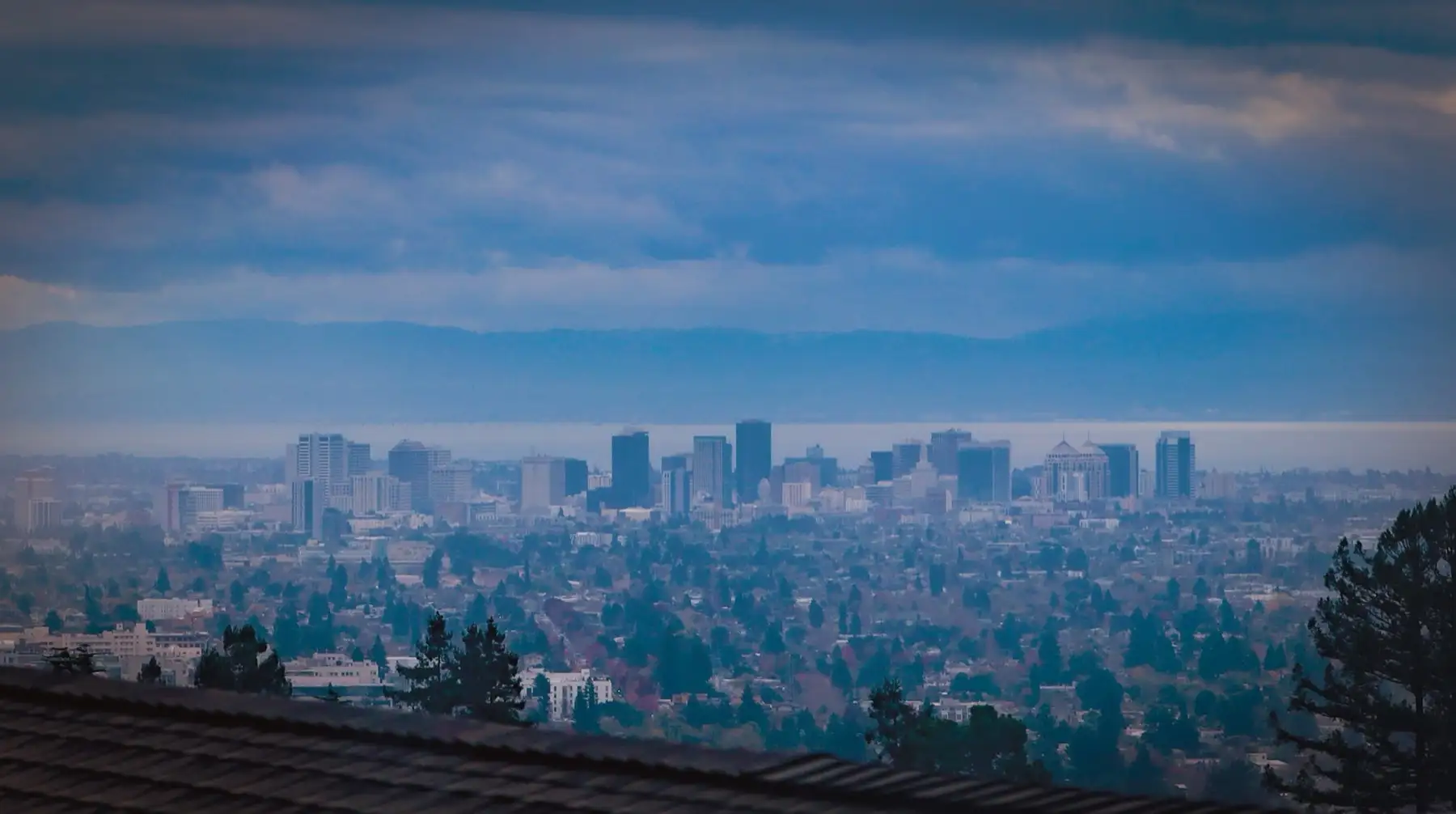 Oakland skyline from Kensington, CA
