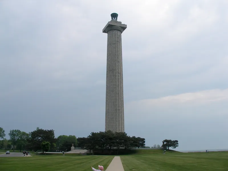 The 352-foot Perry's Victory and International Peace Memorial in Put-in-Bay Village on South Bass Island, Ottawa County, Ohio