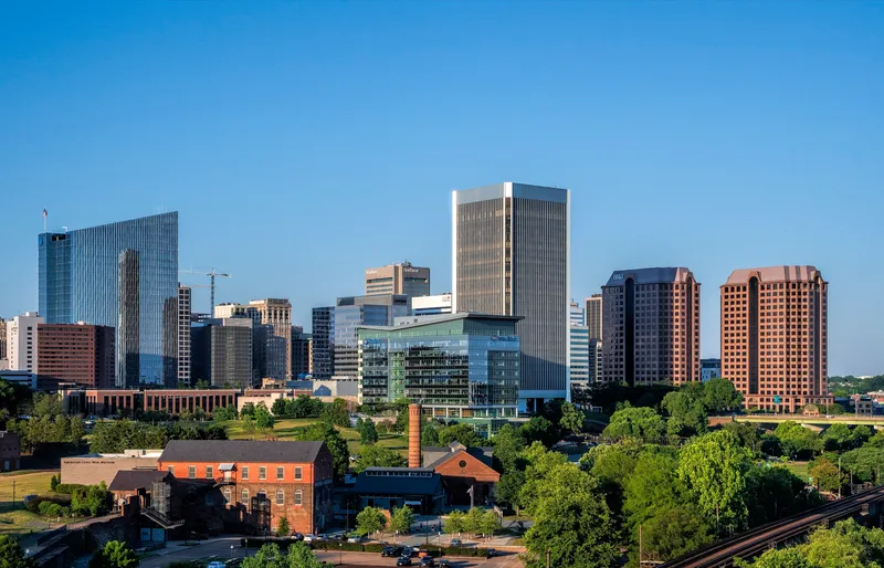 A downtown view of Richmond, VA