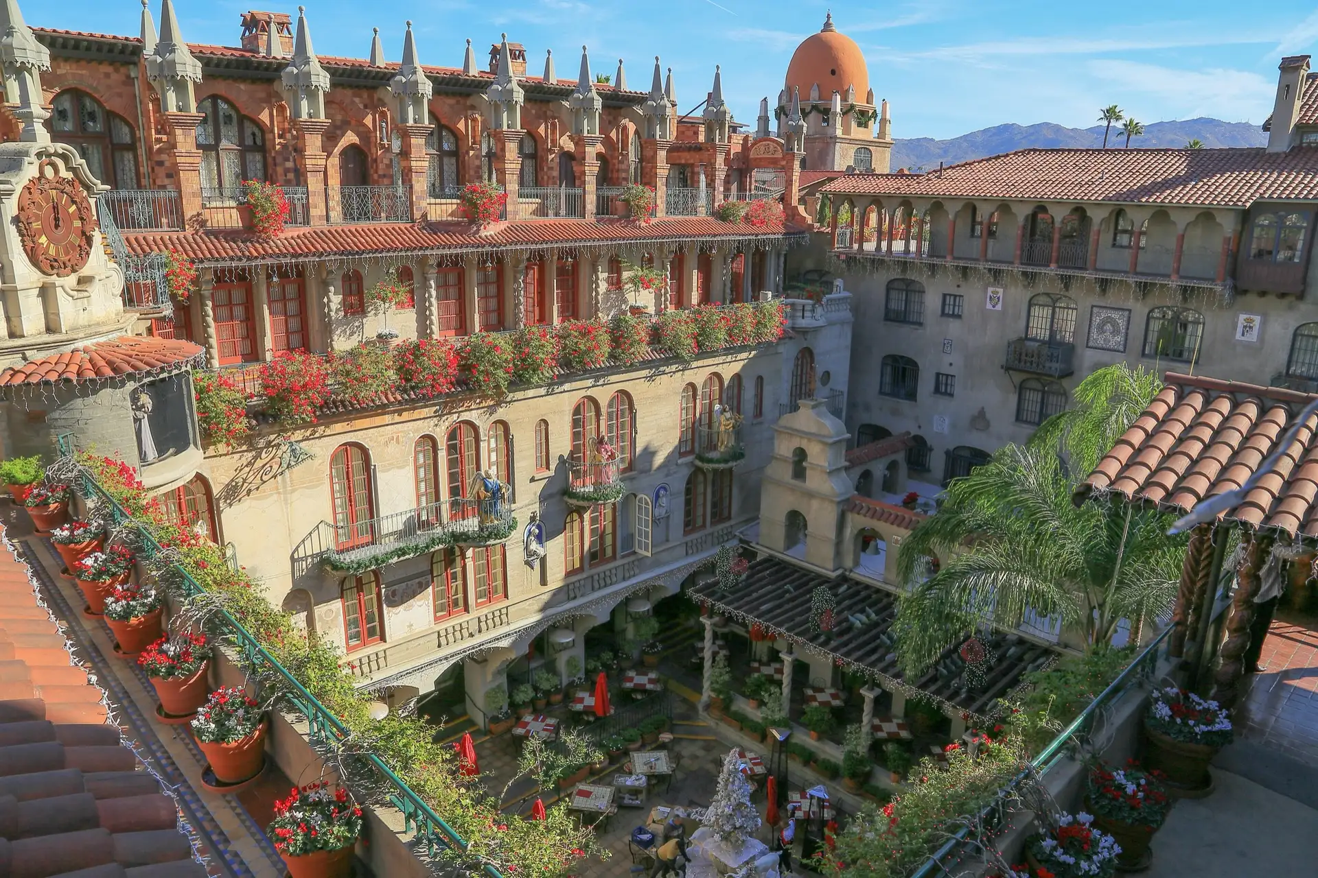 Mission Inn's main interior courtyard