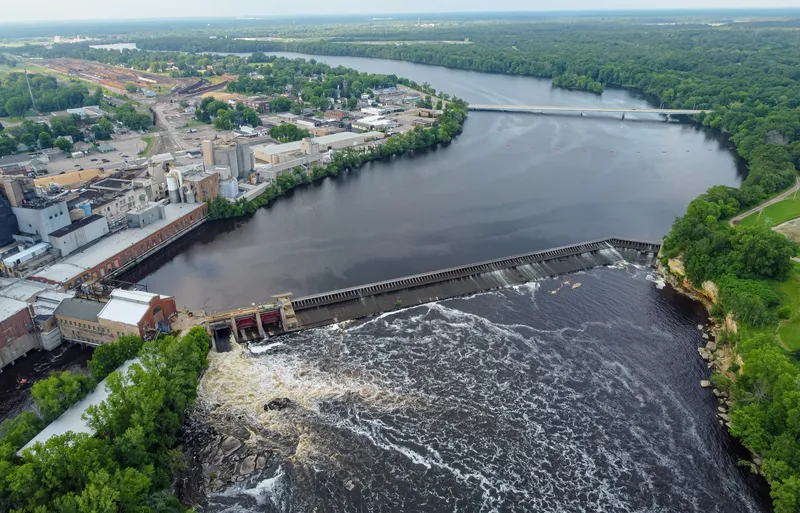 Nekoosa Dam on Wisconsin River
