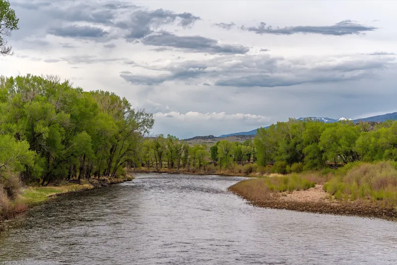The North Platte River, as seen from Wyoming Highway 130 near Saratoga, Wyoming, on May 25, 2026.