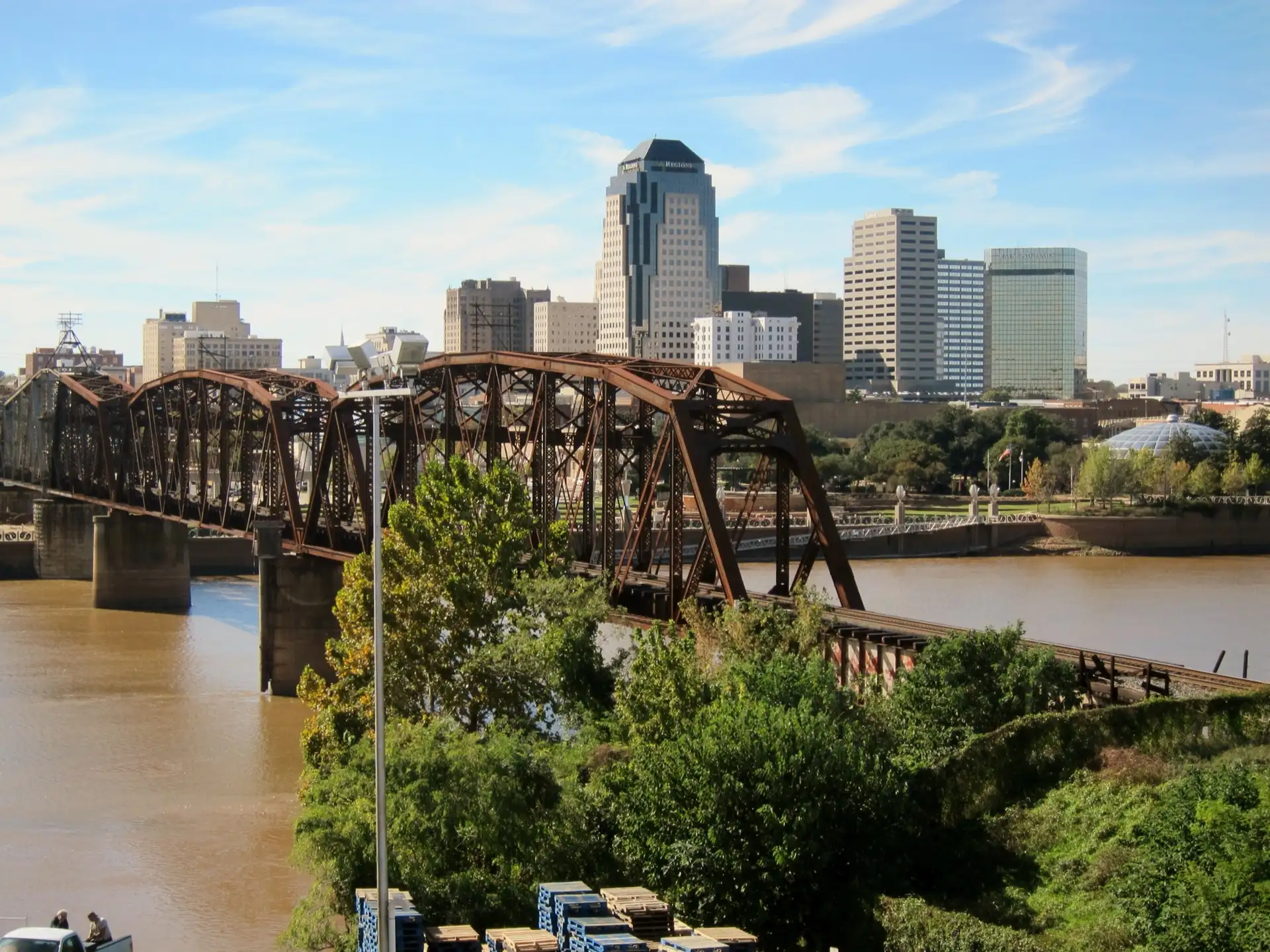 Red River Bridge in Shreveport, LA, USA