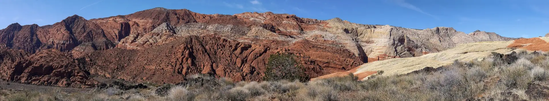 Navajo Sandstone and basalt lava flow.