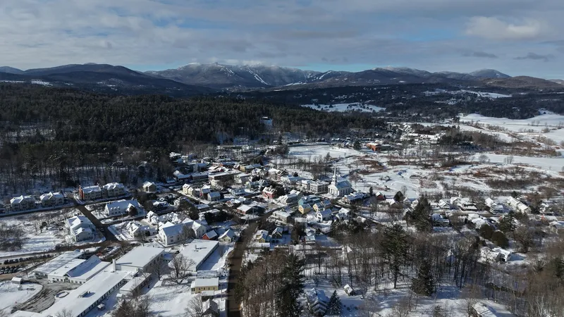 Stowe, VT, from the southeast
