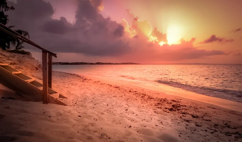 Sunset in Grace Bay, Turks and Caicos Islands