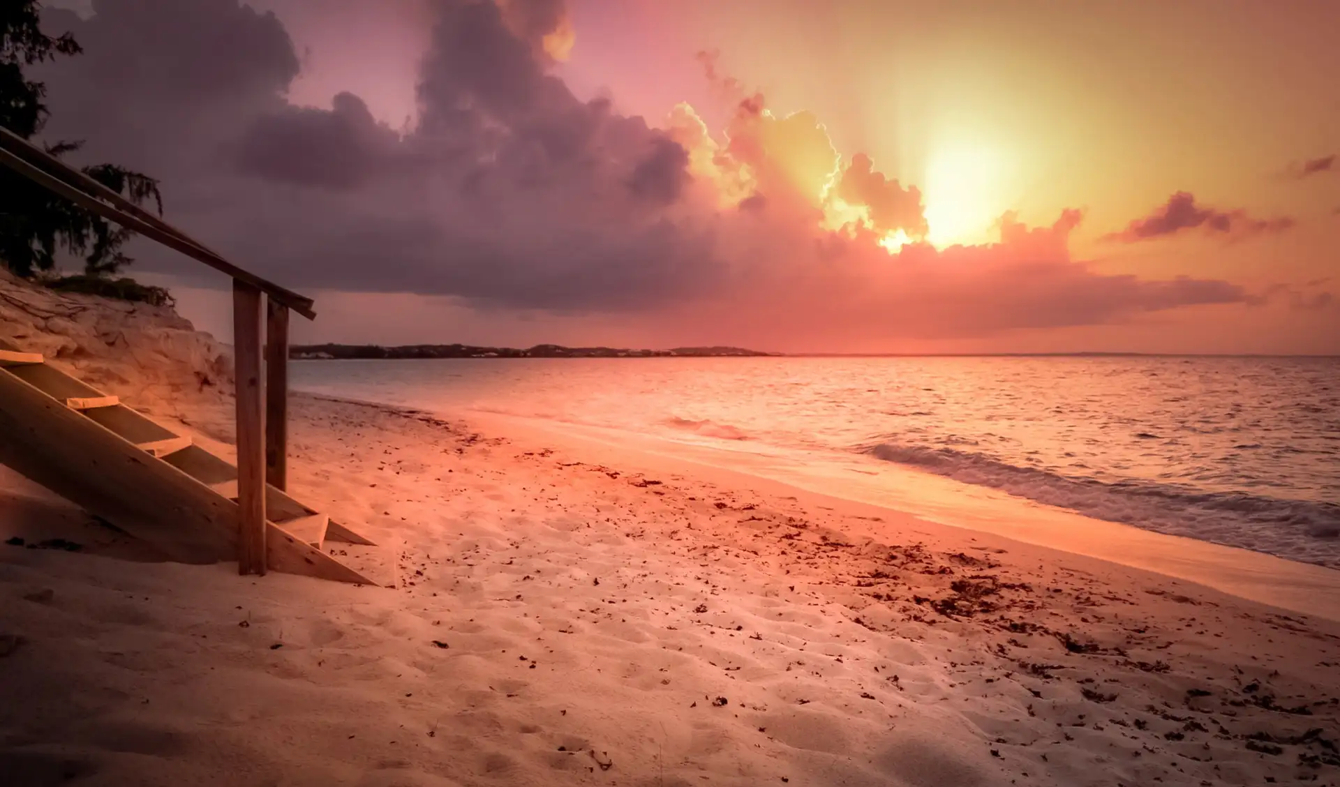 Sunset in Grace Bay, Turks and Caicos Islands
