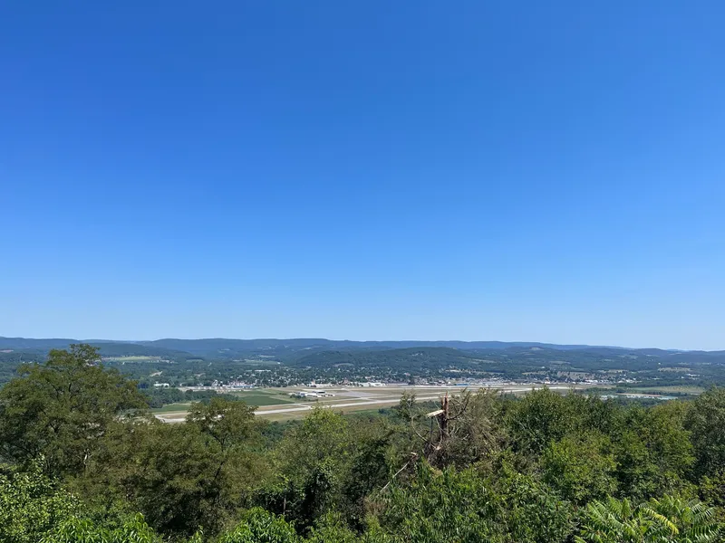 View of the Williamsport, PA area from a scenic overlook on route 15.