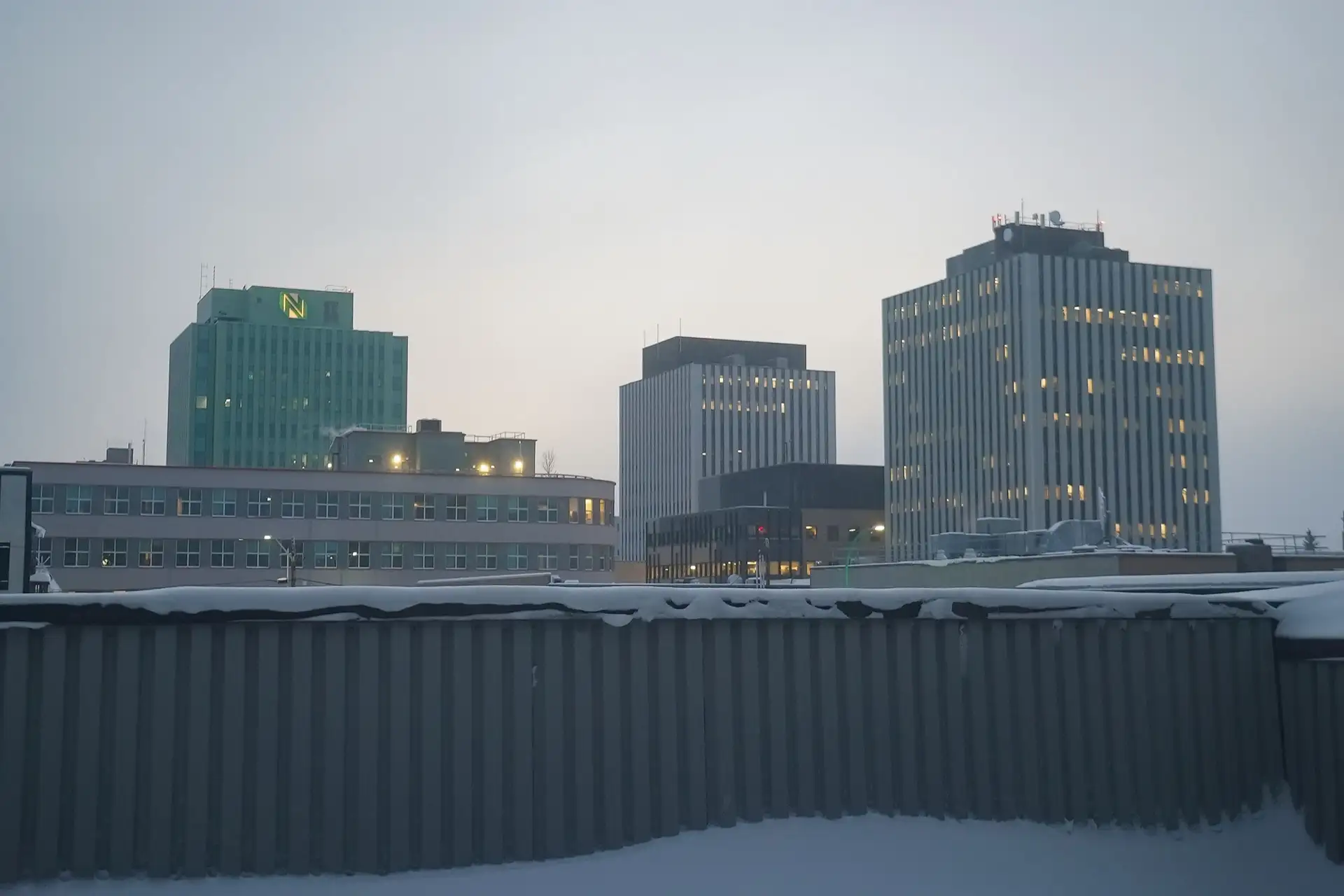 Skyline of Yellowknife, Northwest Territories, Canada